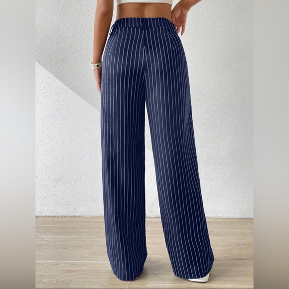 Striped print wide leg trousers - Picture 2 of 4